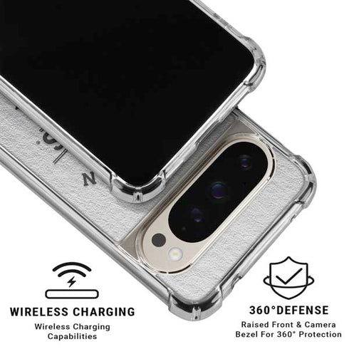 NHL Edmonton Oilers Black Text Pixel 9/9 Pro Clear Case